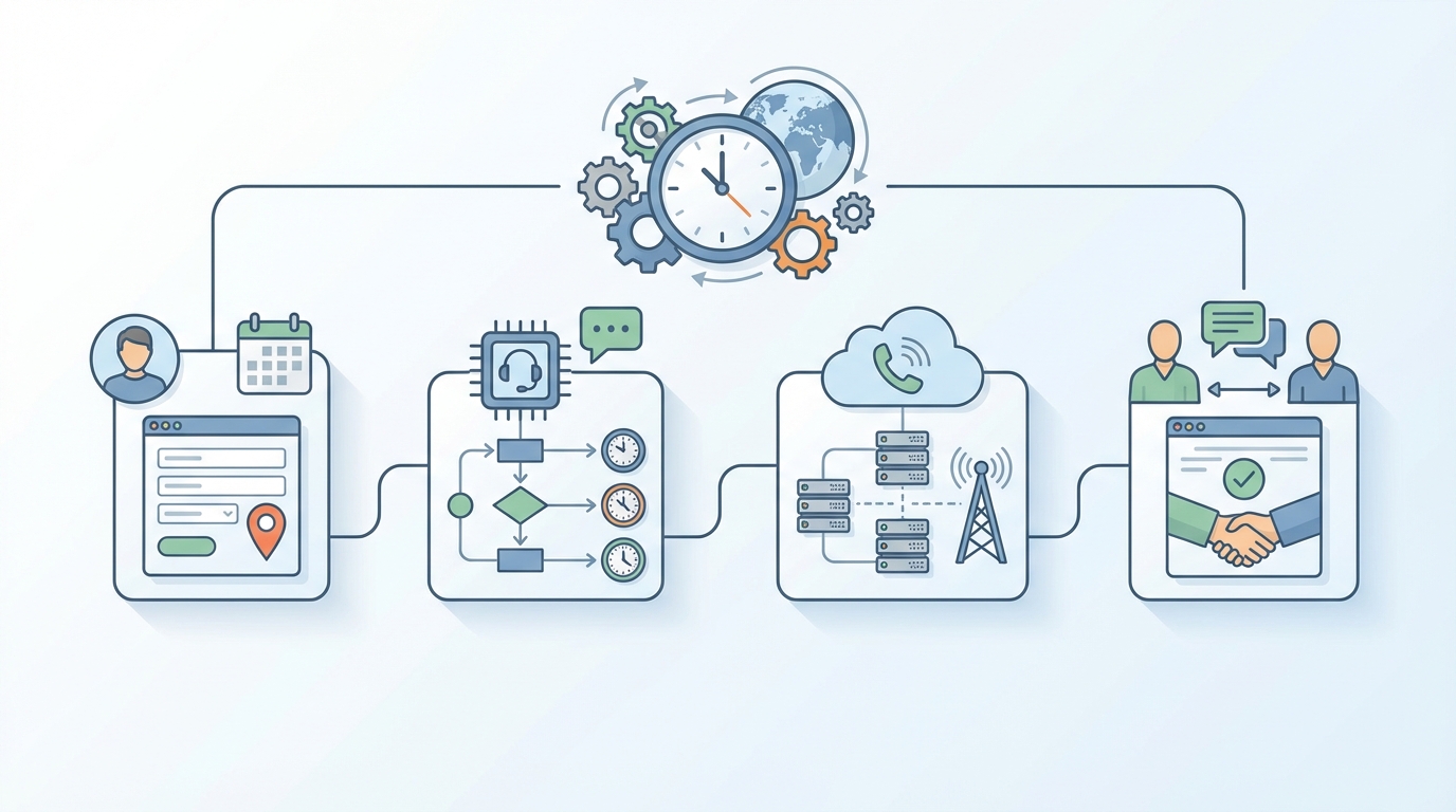 Key components of time zone voice call scheduling - time zone voice call scheduling